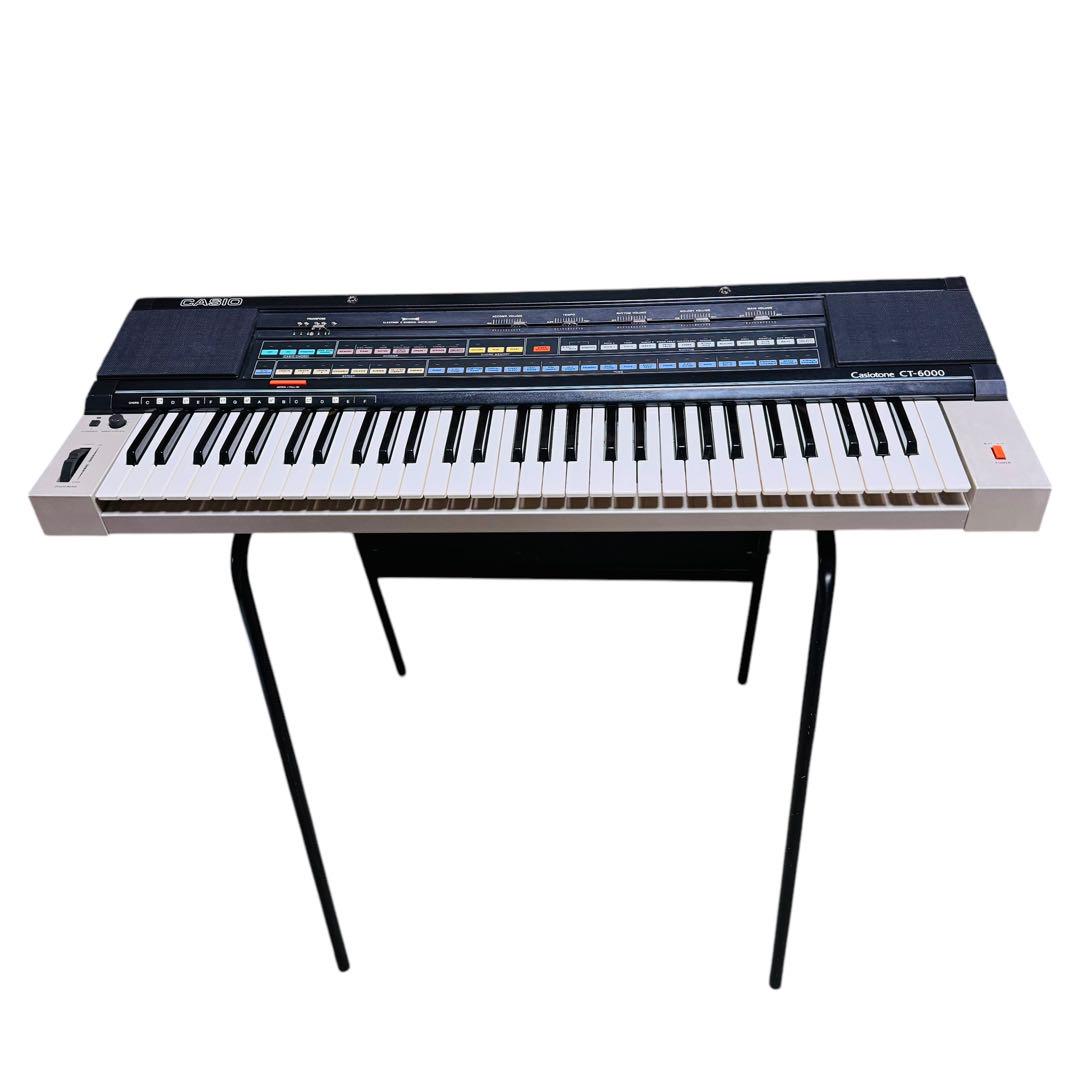 【絶品】 コスモ CT-6000 カシオ シンセサイザー スタンド付き！ キーボード 鍵盤楽器