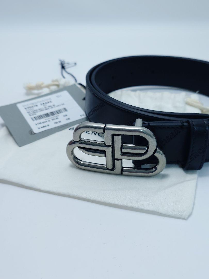 80サイズ☆BALENCIAGA★BB ロゴ メンズ用ベルト