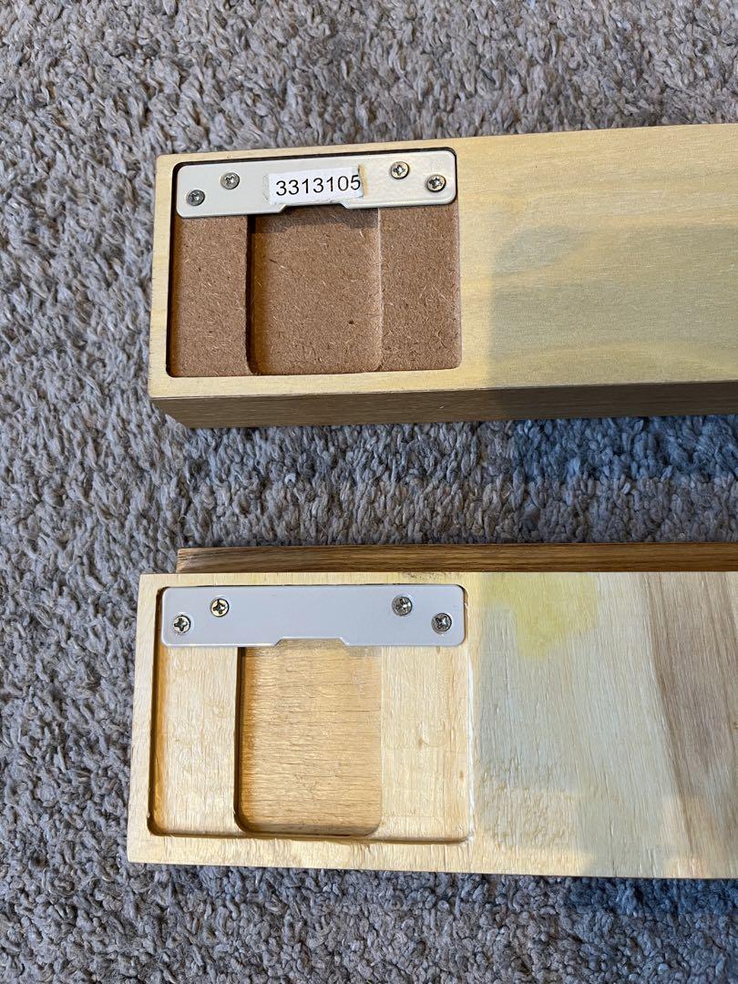 無印良品　壁に付けられる家具　長押　オーク材　88センチ　2個セット