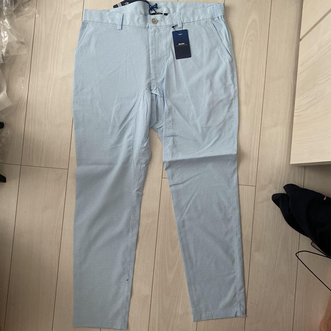 お買い得モデル MUTA MARINE ゴルフパンツ ライトブルー - メルカリ メンズウェア