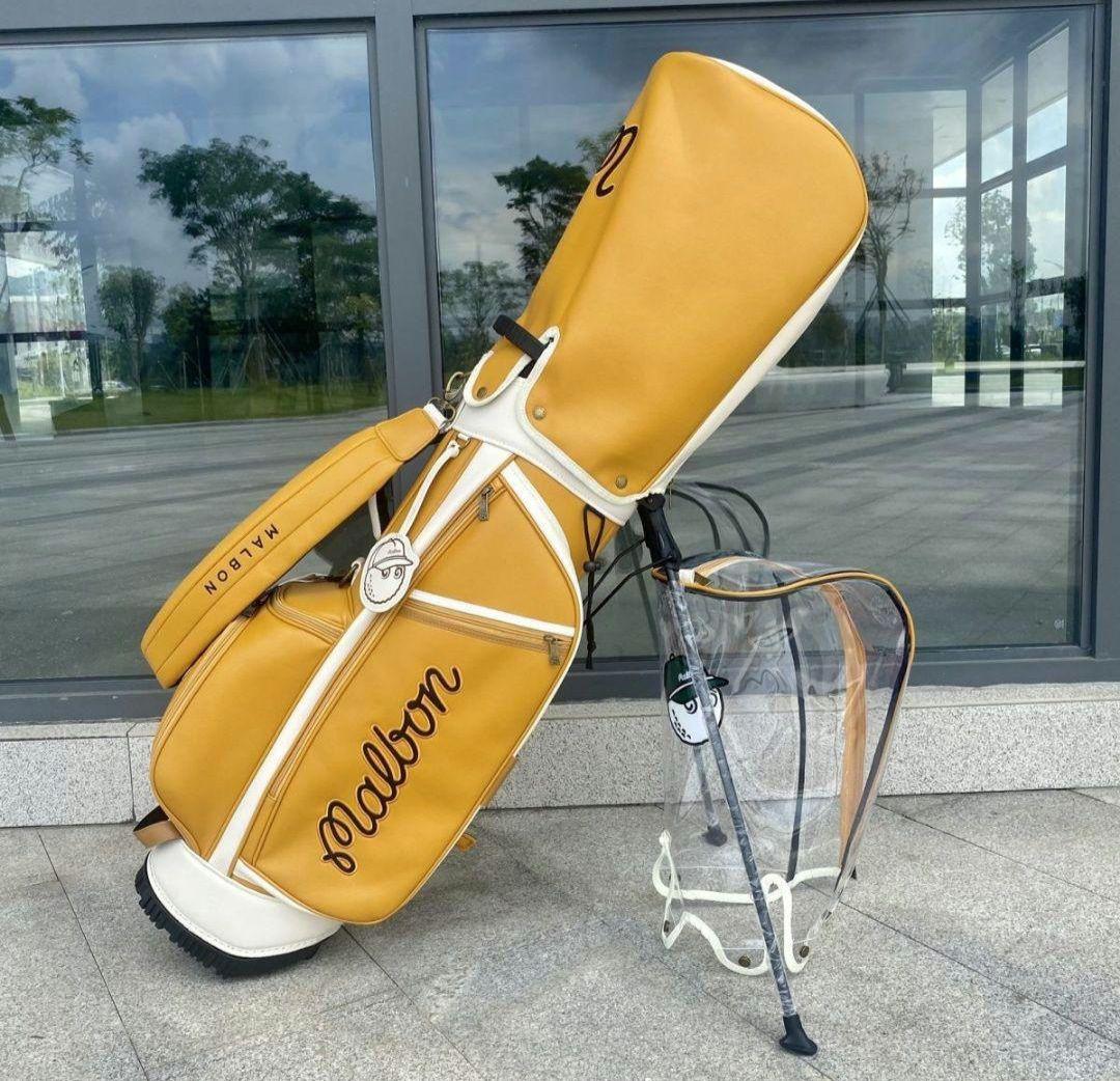 Malbon Golf マルボン ゴルフ キャディバッグ イエロー