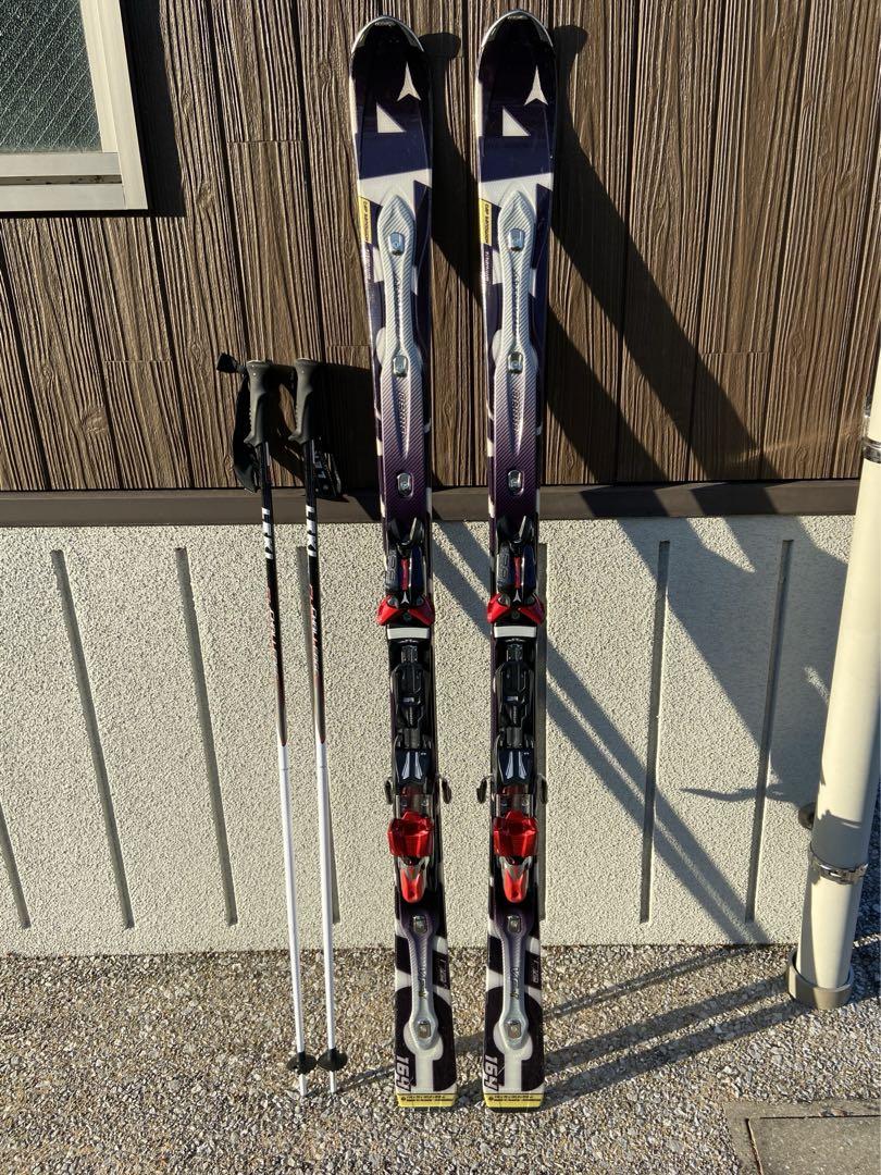 スキー板　アトミックDEMO 164㎝　ストック　LEKI チャレンジ　120㎝ お買得】 スキー板 アトミックDEMO 120㎝ チャレンジ LEKI