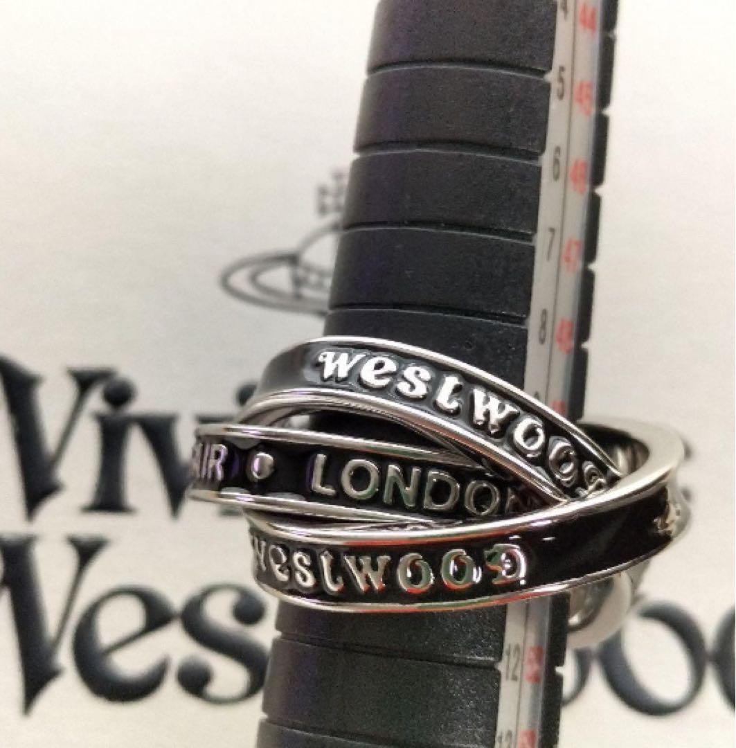 VivienneWestwood PERCY 3連 ロゴ文字 リング - メルカリ