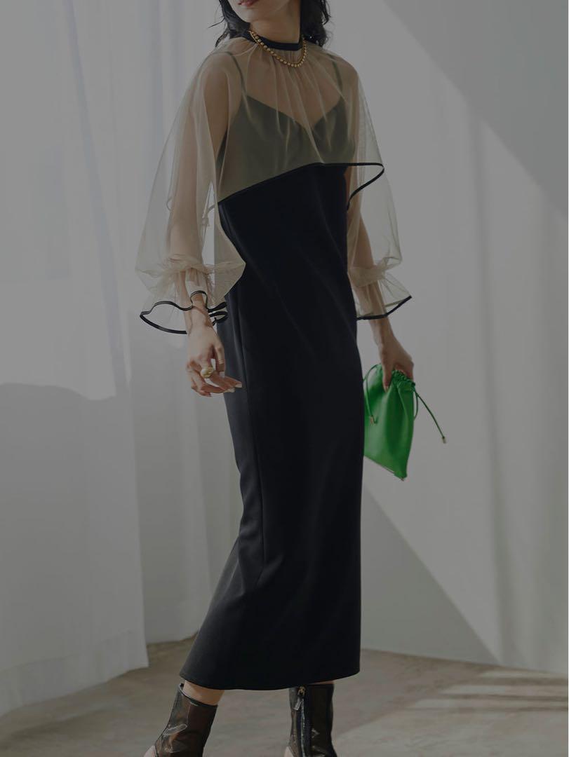 新品 Ameri MANY WAY AIRY VEIL DRESS Sサイズ