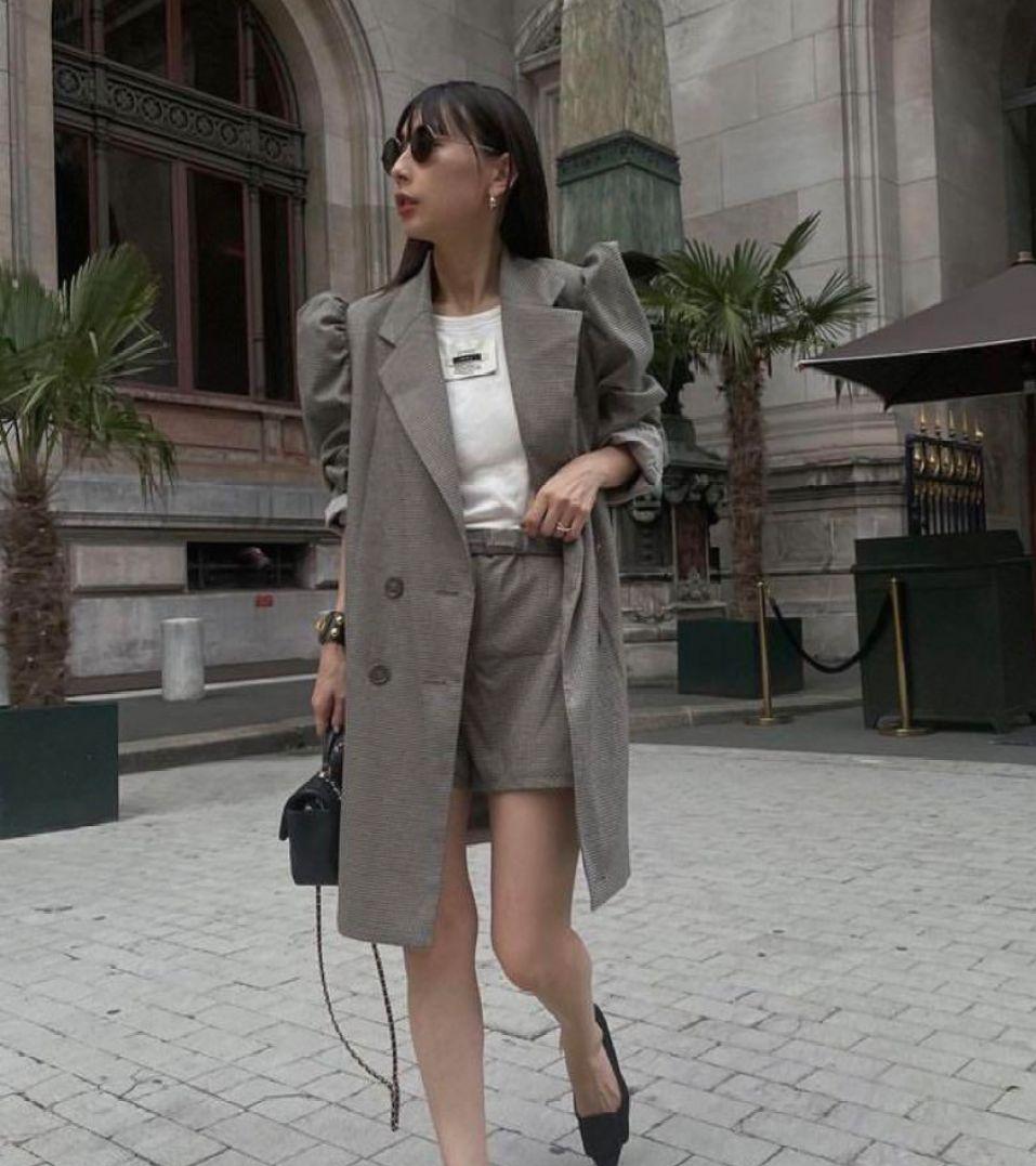Ameri　CHECK JACKET MINI DRESS Ameri（アメリ）の「CHECK JACKET MINI DRESS（テーラード
