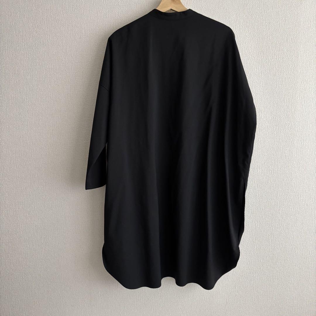 mizuiro ind バンドカラーロングシャツ+パンツ