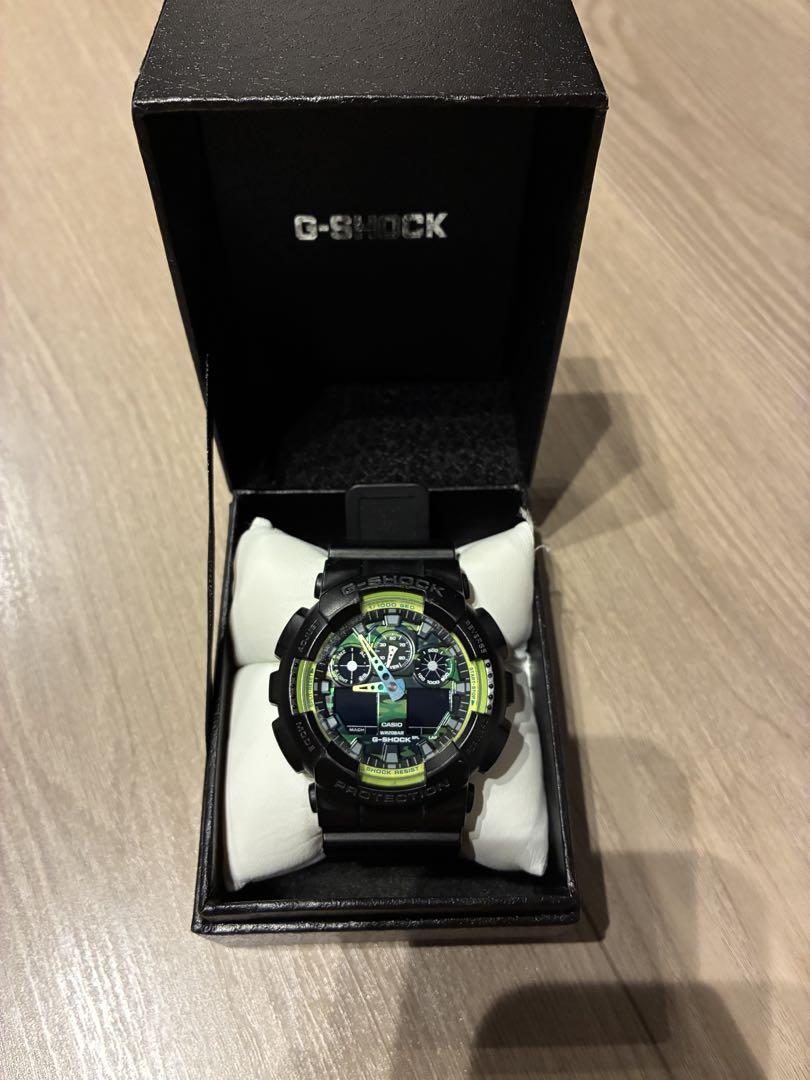 G-SHOCK デジタル腕時計 ブラック/グリーン