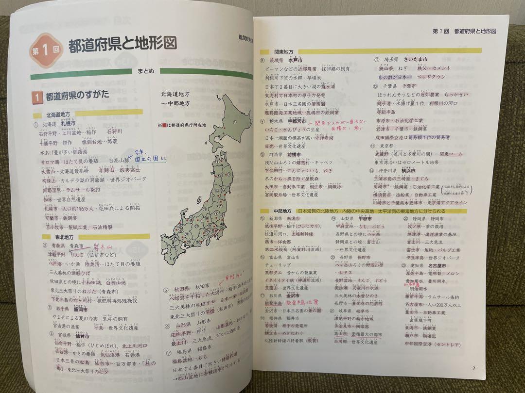 四谷大塚予習シリーズ 社会6年下 解答・解説付き 2冊セット