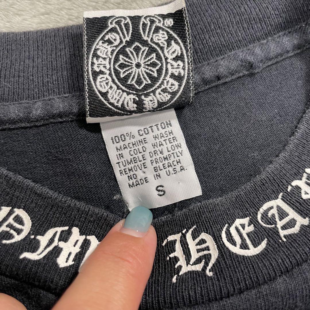 クロムハーツ アーチロゴ　半袖Tシャツ ブラック　S
