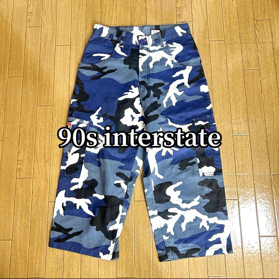 USA製 interstate カーゴパンツ 迷彩 w30