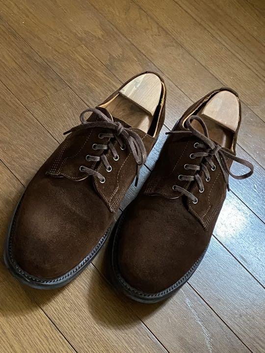 SANDERS サンダース officershoe ブラウン スウェード