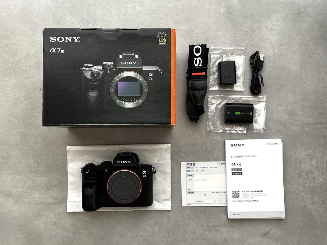 【美品】元箱付 SONY α7Ⅲ ボディ＋付属品 ILCE-7M3 SONY α7Ⅲ ボディ 美品 ILCE-7M3 - メルカリ