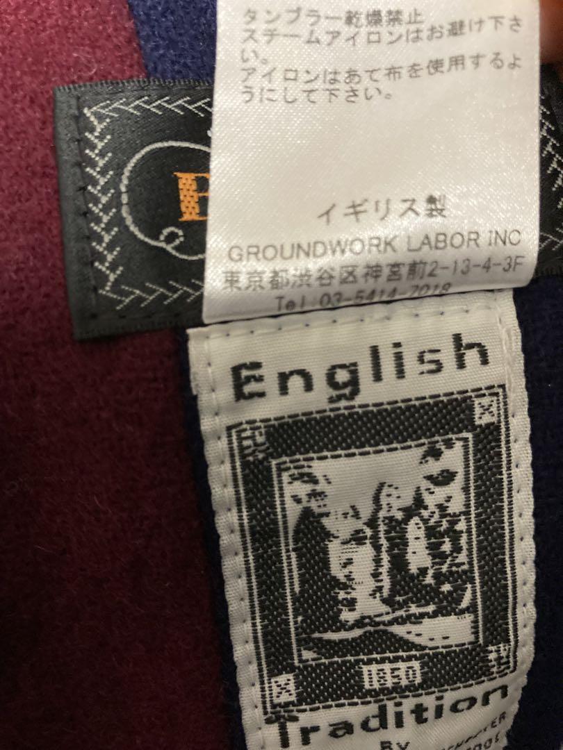 BEAMS PLUS 別注 ENGLISH TRADITION スクールマフラー