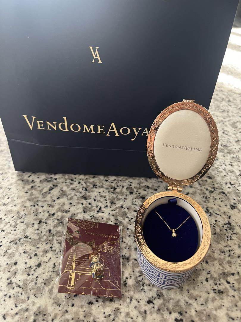 Vendome Aoyama ダイヤモンドネックレス ピンクゴールドK10 画像1