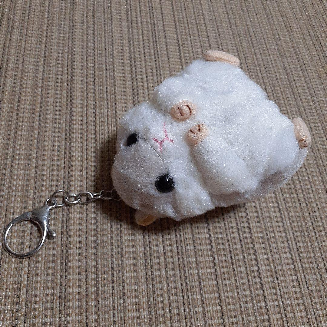 ちょ〜可愛い　グレーのハムスター　モコフワ　ぬいぐるみ　キーホルダー　新品未使用 ちょ〜可愛い グレーのハムスター モコフワ ぬいぐるみ
