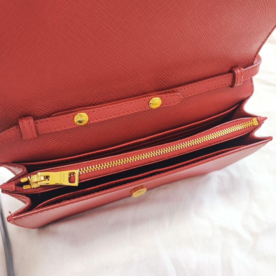 美品✨PRADA プラダ サフィアーノ ショルダーバッグ 財布 クラッチ