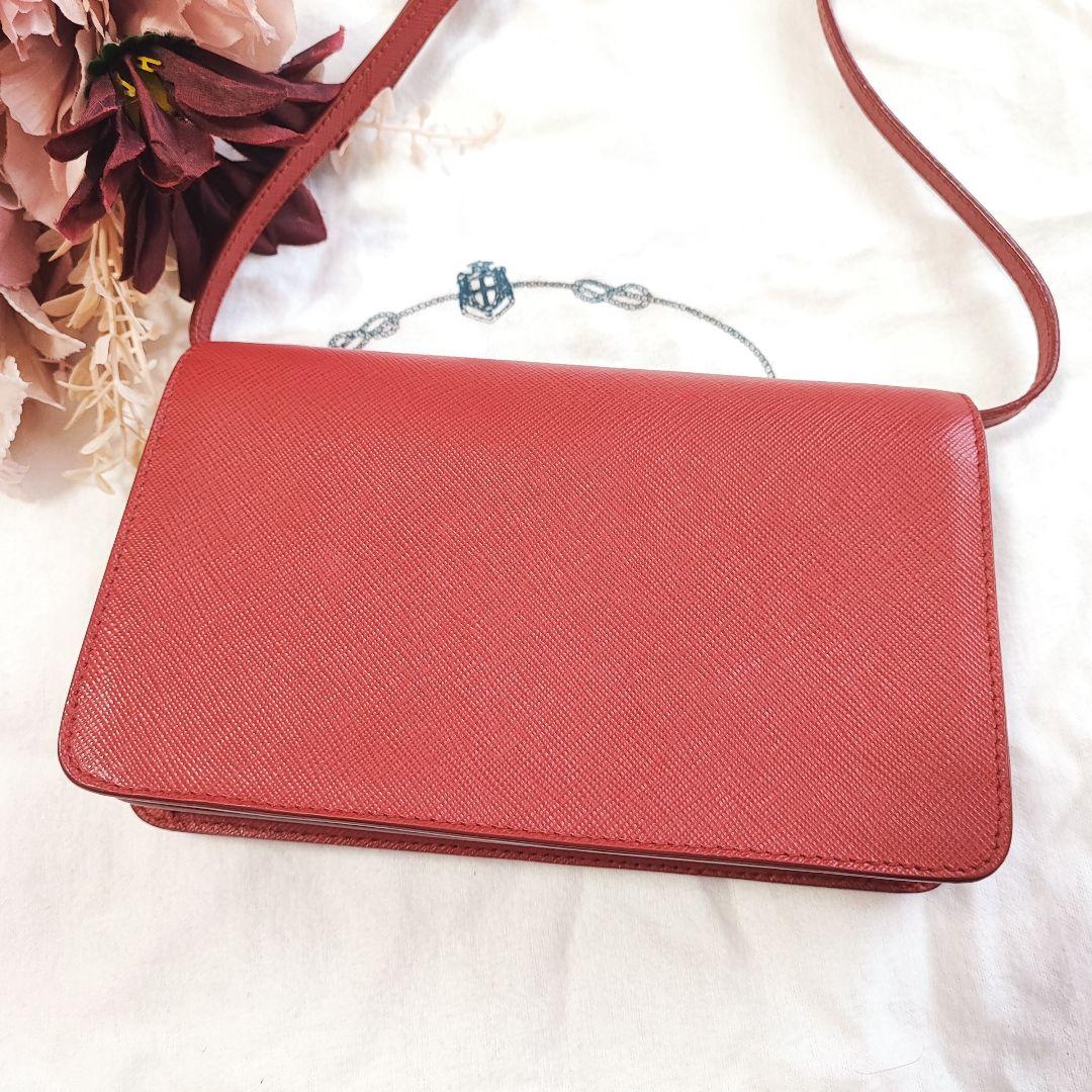 美品✨PRADA プラダ サフィアーノ ショルダーバッグ 財布 クラッチ