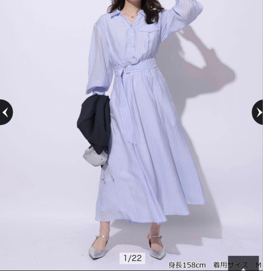 アプワイザーリッシェ ルミネ横浜店 シアーシャツワンピースXS SS ahkahblanc DECORATOM_COM_BR