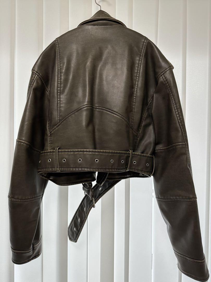 ZARA】 ショート丈 ライダースジャケット (美品) - メルカリ