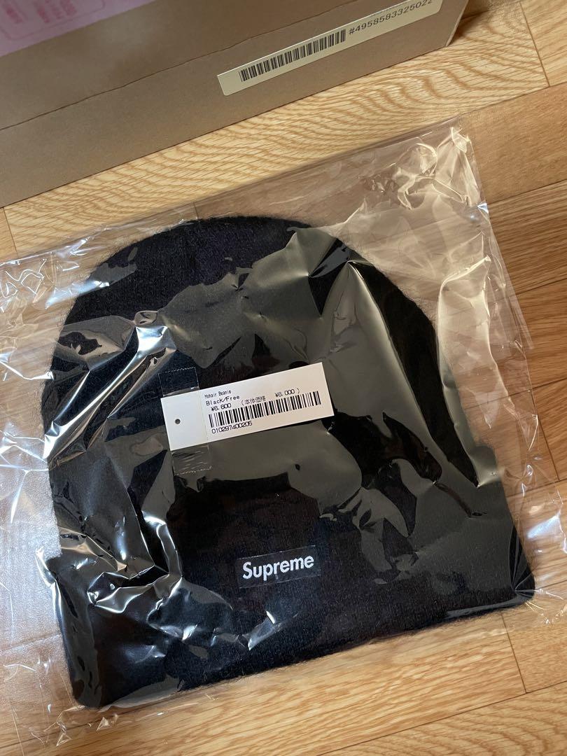 新品 24aw Supreme Mohair Beanie 黒 モヘアビーニー 帽子