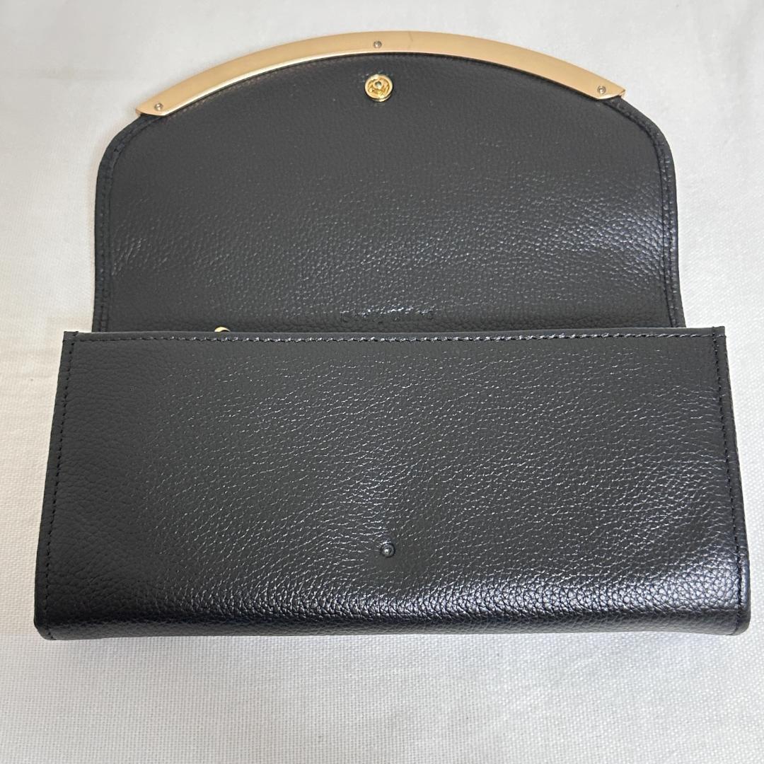 訳あり美品 See by Chloe LIZZIE ロングウォレット 長財布 黒