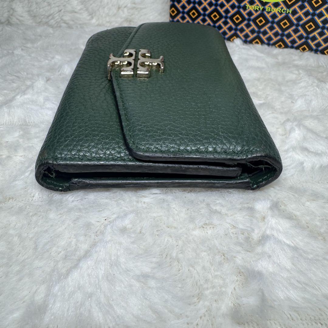 TORY BURCH トリーバーチ 三つ折り財布 グリーン 箱付き - メルカリ