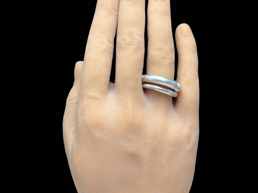 Tiffany & Co. 二重リング※磨き未※価格相談 TIFFANY&Co. ティファニー リング 指輪 メンズ