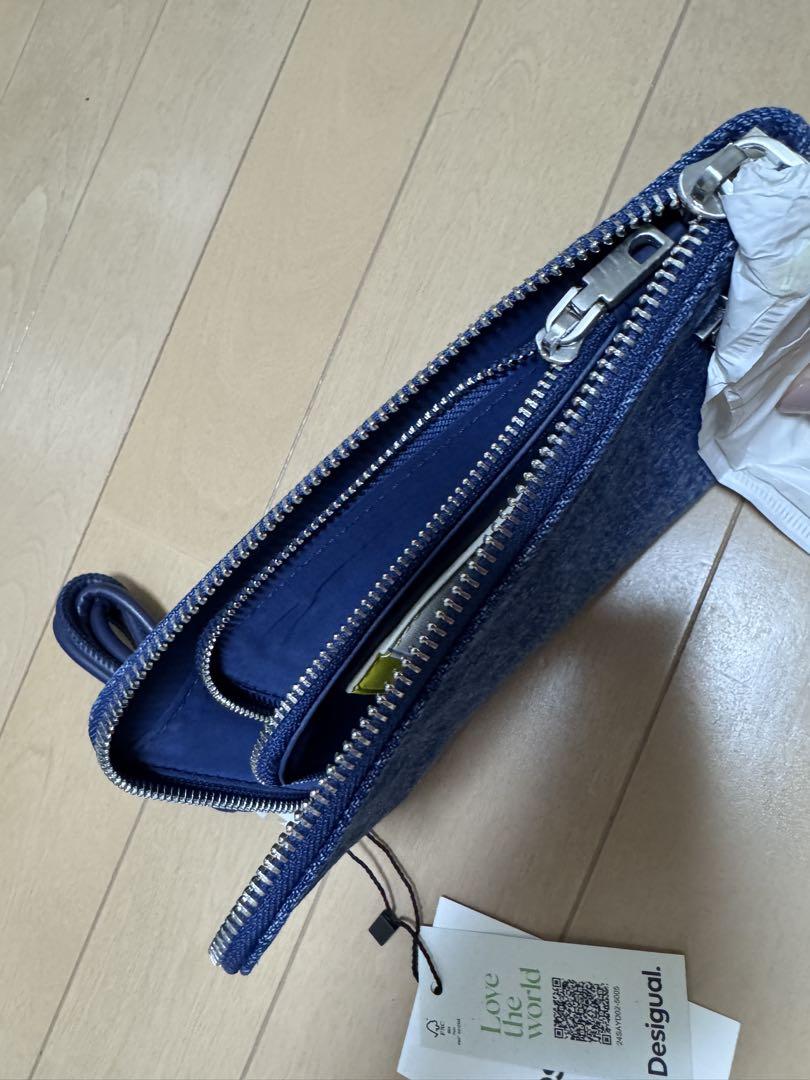 Desigual デニムジッパースマートフォンバッグ
