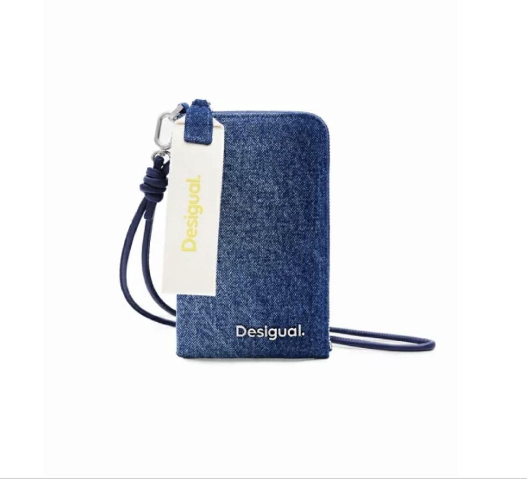 Desigual デニムジッパースマートフォンバッグ