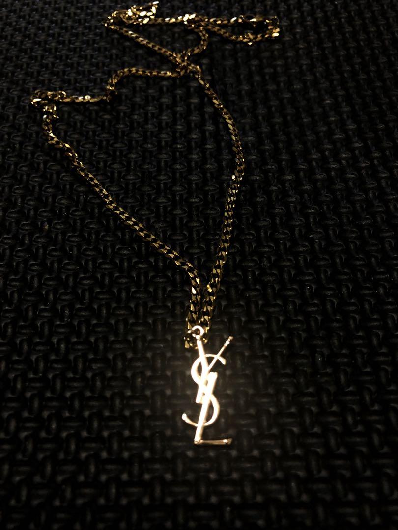 YSL ロゴペンダント ネックレス