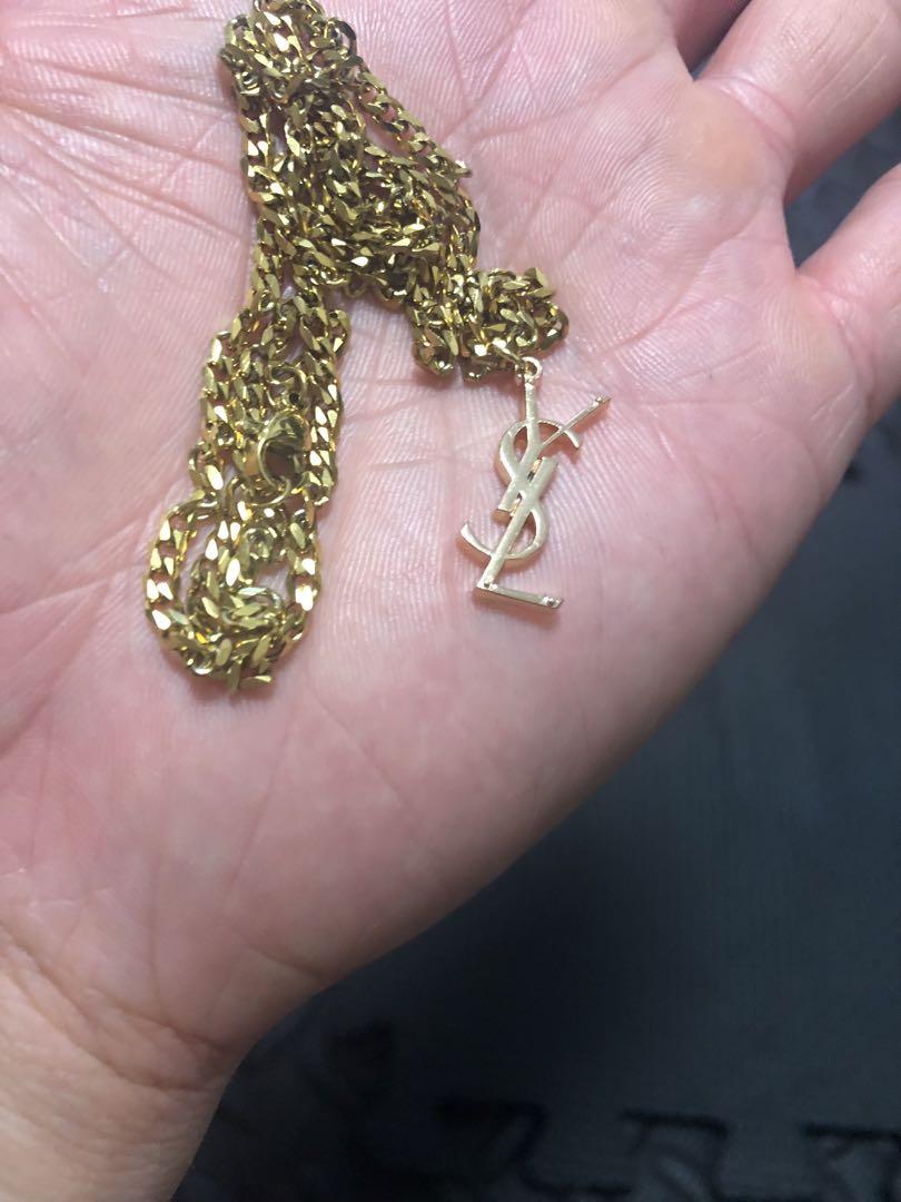 YSL ロゴペンダント ネックレス