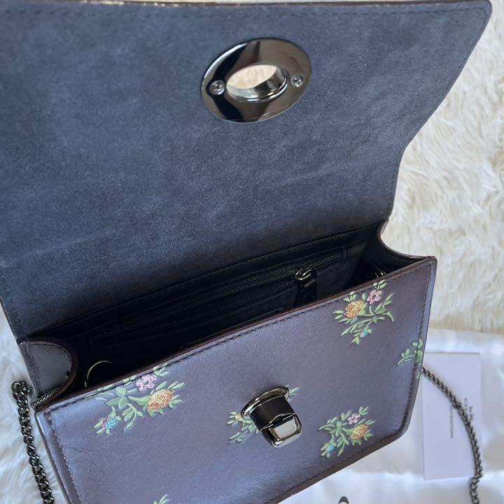 100%新品得価 美品 チェーン ショルダーバッグ ターンロック 6Q4Us-m62081944701 COACH コーチ ミニ 人気爆買い