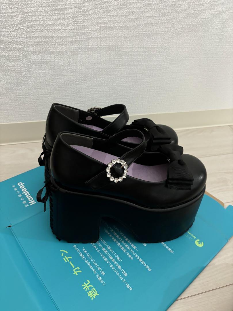 YOSUKE 厚底ストラップパンプス