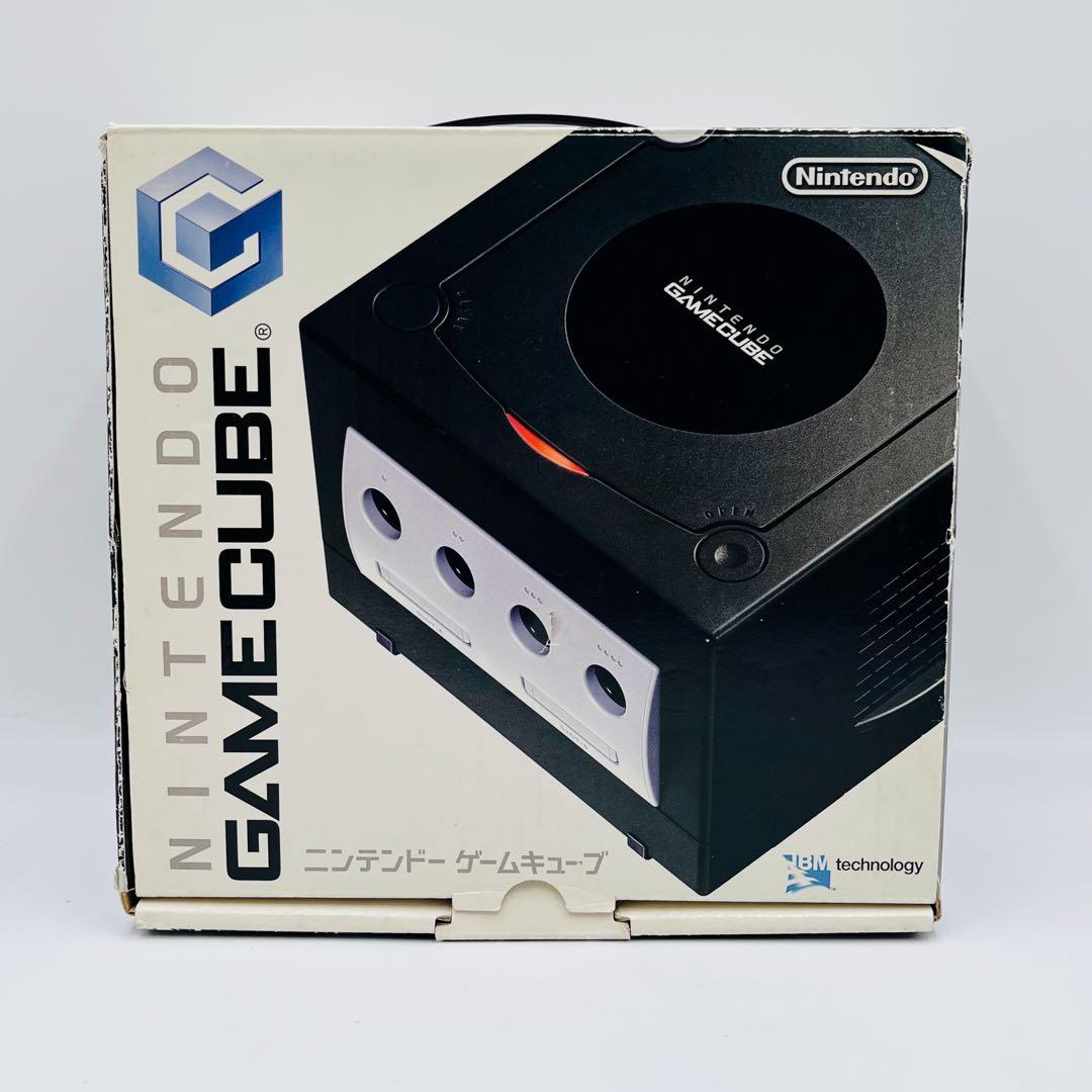 【動作品】ニンテンドー ゲームキューブ ブラック コントローラー オレンジ 元箱