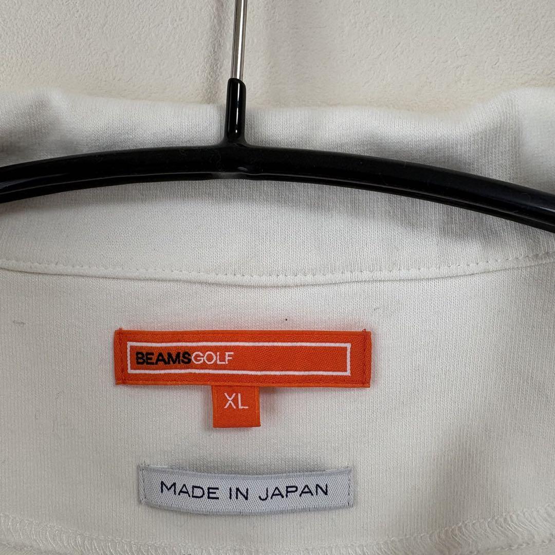 新品　ビームスゴルフ コットンポロシャツ ホワイト　XLサイズ