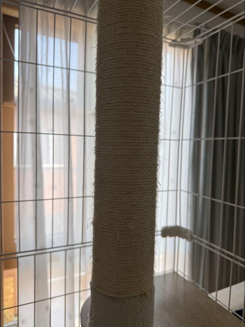ホワイトキャットケージ 多層構造 ハンモック付き - メルカリ