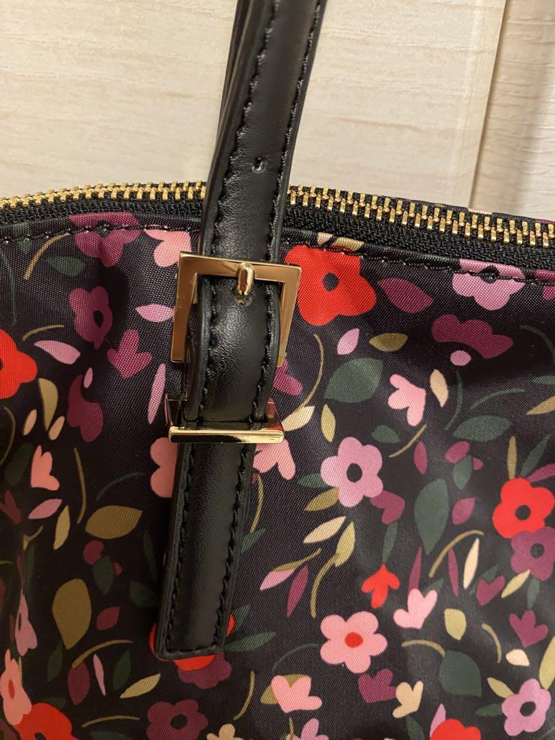 ケイトスペイド　花柄　ナイロンショルダー　バッグ