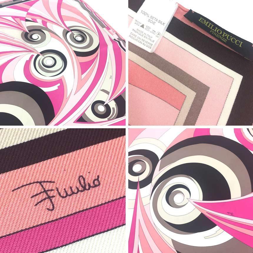 EMILIO PUCCI エミリオプッチ シルク スカーフ カレ aq11087 卸売りファッション - EMILIO PUCCI エミリオプッチ シルク