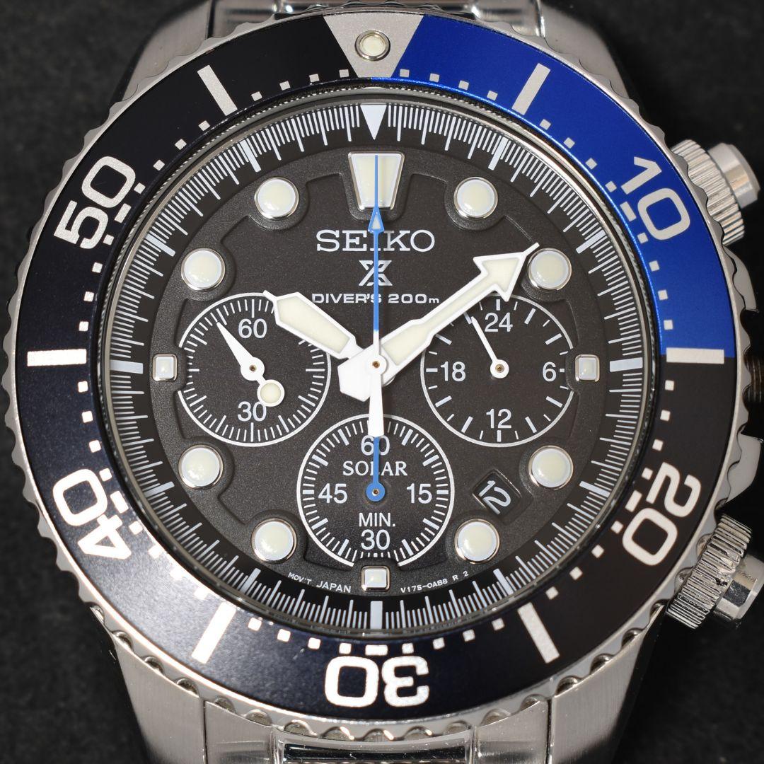 美品 セイコー プロスペックス 腕時計 ソーラー ブラック×ブルー ダイバーズ 美品 セイコー プロスペックス 腕時計 ソーラー ブラック×ブルー ダイバーズ