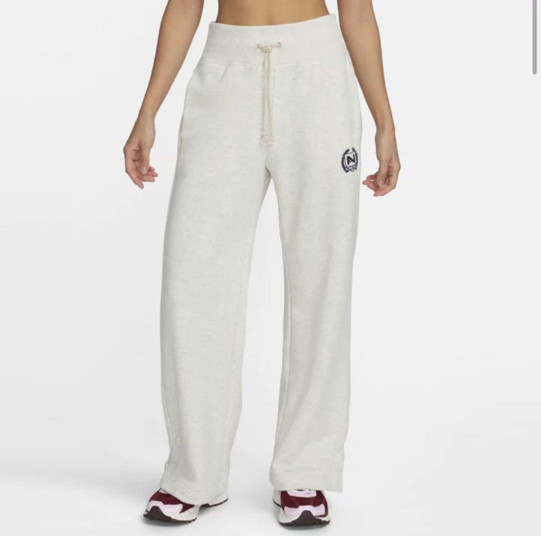 NIKE ウィメンズ ハイウエスト ワイドレッグ フリース パンツ　L