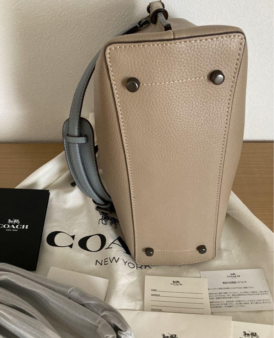 新品 COACH ウィロウショルダーバッグ ハンドバッグ ベージュ
