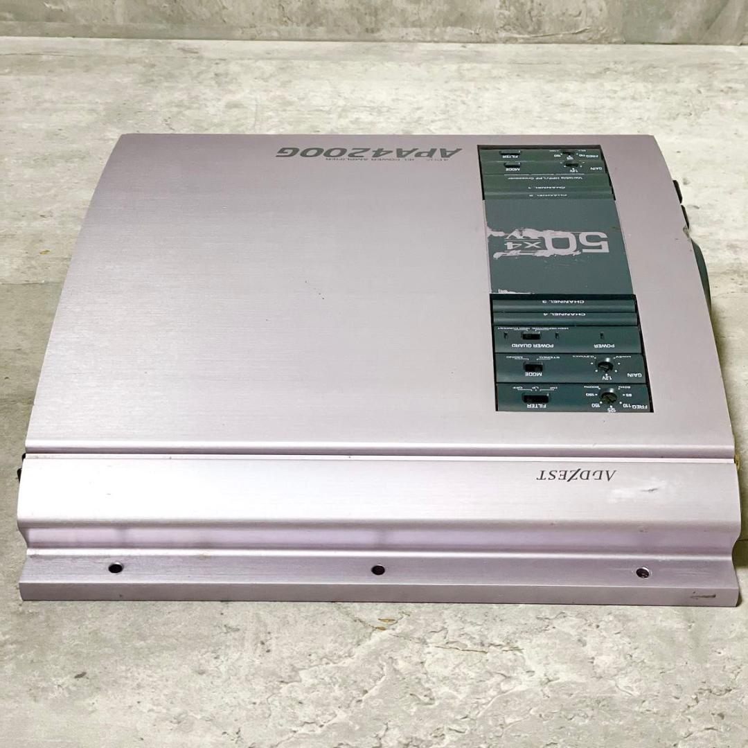ADDZEST APA4200G アゼスト 4chパワーアンプ カーオーディオ