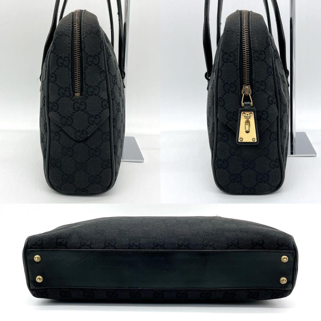 【GUCCI】ショルダーバッグ　GGキャンバス　ブラック