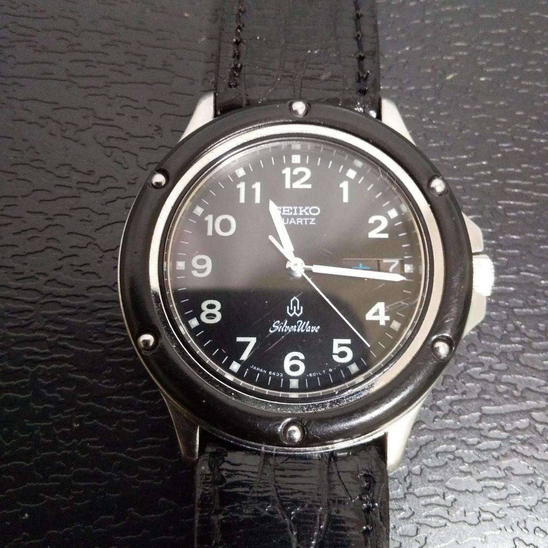 希少 SEIKO シルバーウェーブ マリンルック6433-6010 電池交換済 画像2