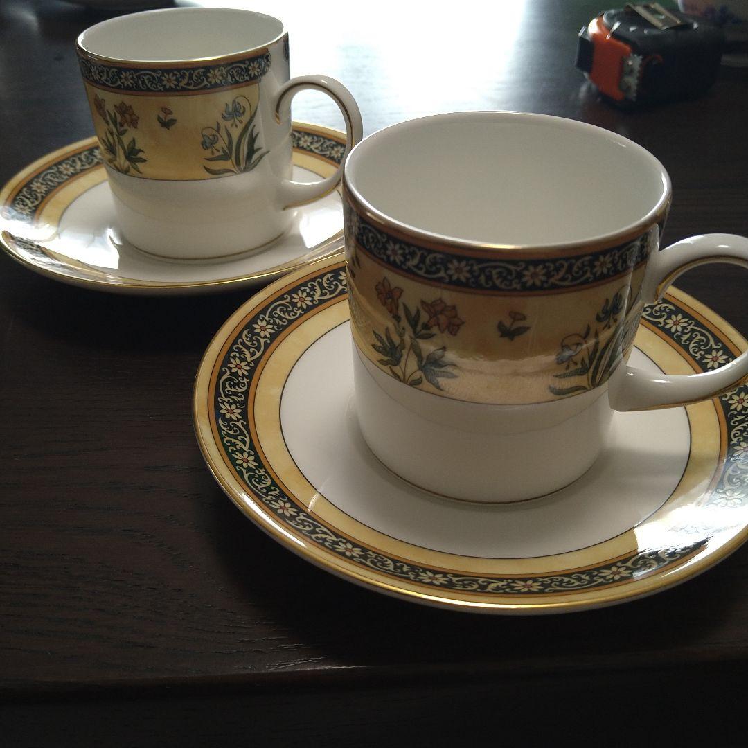 ♥WEDGWOOD　インディアコーヒーカップ＆ソーサー２客セット