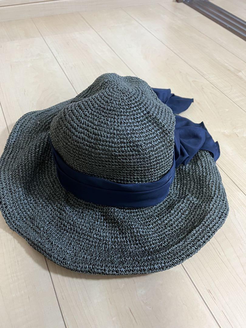 カシラ　CA4LA リボンチュール麦わら帽子