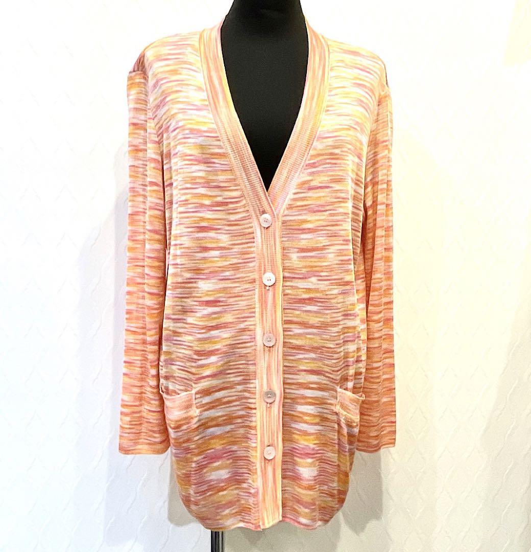 MISSONI ミッソーニ トップス オレンジ系 長袖 カーディガン トップス