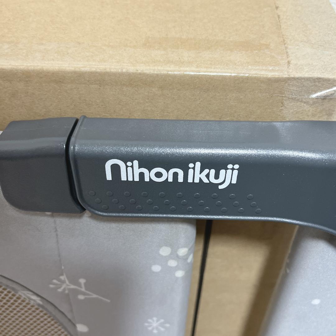 美品☘️　日本育児　おくトビラ　Lサイズ　ベビーゲート　グレー　木の実