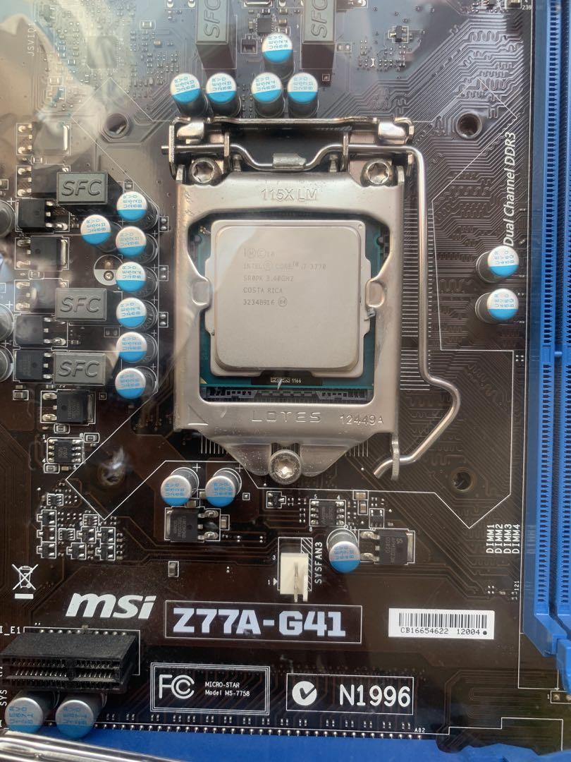 MSI Z77A-G41 マザーボード　i7-3770 GTX670 ジャンク