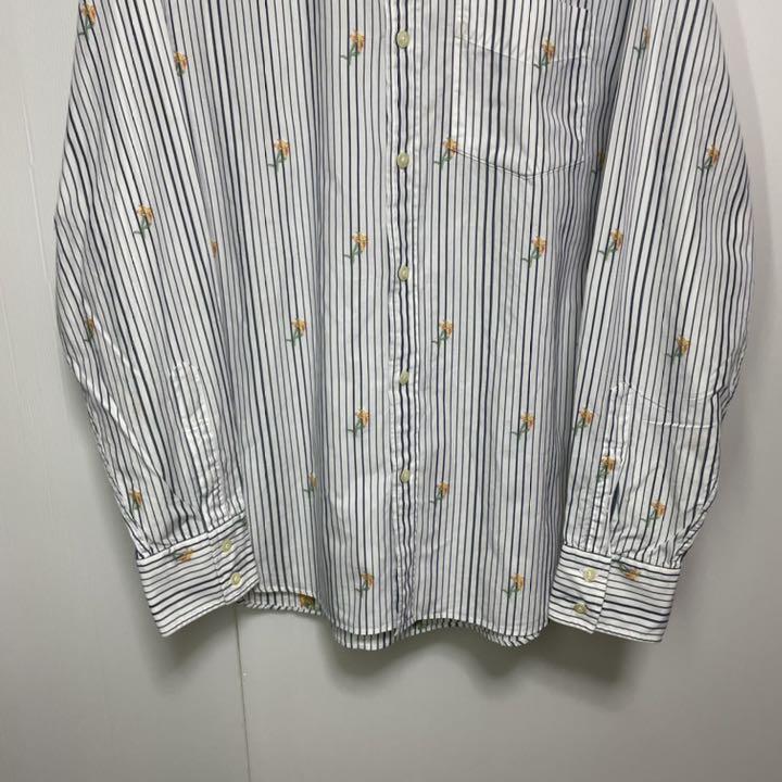大人気国産 Paul 花柄 トリコロール 長袖 ストライプ 6W5rf-m62107933686 Smith ポールスミス シャツ 大特価新品